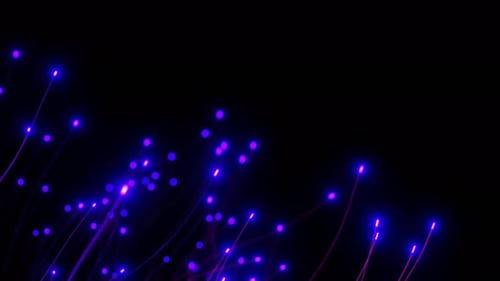 Futuristic Glowing Blue Purple Lines Abstract Technology Background