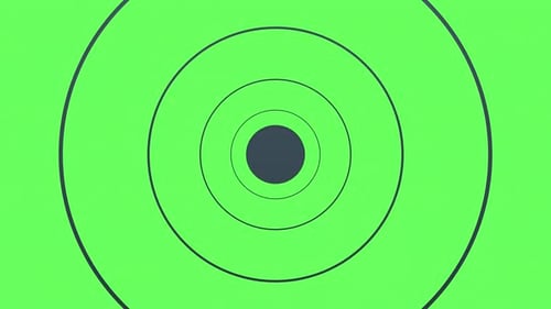 Expanding Concentric Circles Geometric Motion Background