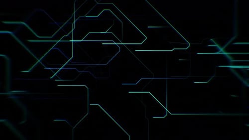 Futuristic Digital Network Lines Animated Background
