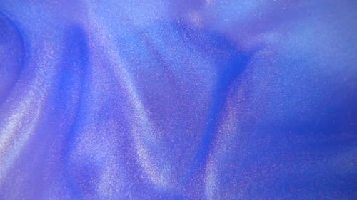 Abstract Blue Liquid with Glittery Particles