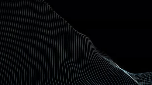 Abstract Wavy Grid Lines Digital Background Animation