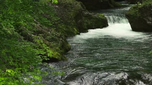 Fresh Water in the River and Waterfall 06