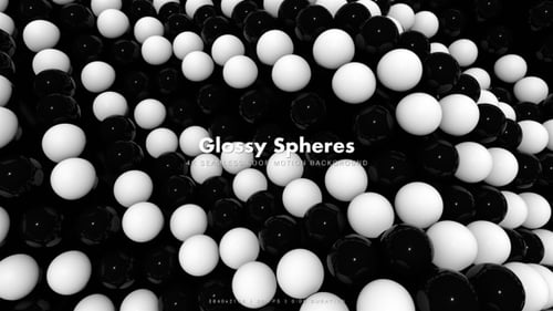 Glänzende Kugel Motion