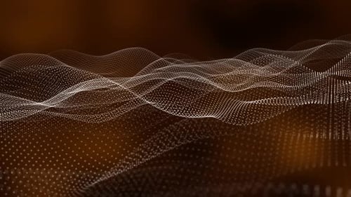 Abstract Digital Particle Waveform Background Loop