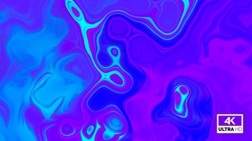 Vibrant Abstract Fluid Morphing Liquid Background Animation
