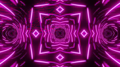 Vj Loop Purple Neon kaleidoscope