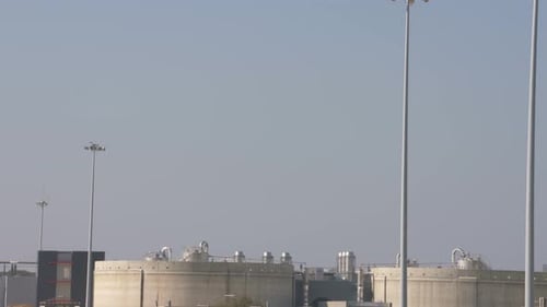 Water Treatment Plant with Concrete Reservoirs and Pipes