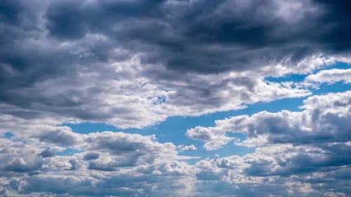 Dramatic Time Lapse of Clouds Moving