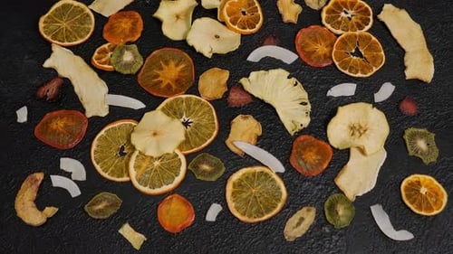 Colorful Selection of Dried Fruit Slices