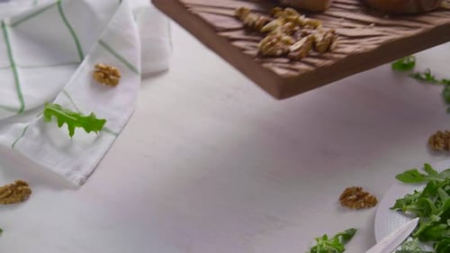 Delicious Avocado Toast on Wooden Board