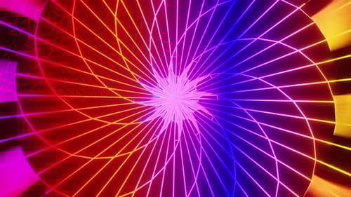 Colored Summer Kaleidoscope Loop 4K