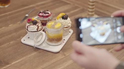 Set of Desserts