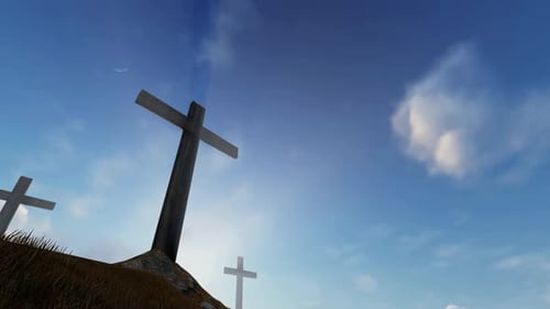 Three Crosses Background Loop