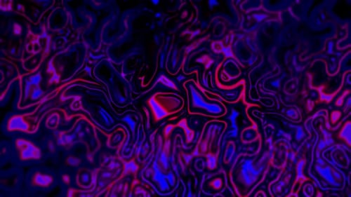 Psychedelic Abstract Neon Flowing Background Loop