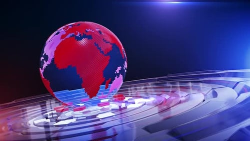 Digitale Welt Nachrichtenstudio Hintergrund Loop A10