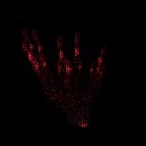 Fiery Red Sparks Bursting Transition