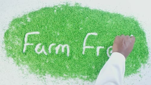 Grüne Schreibfarm Fresh
