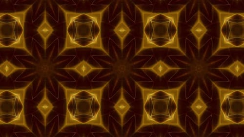 Dark Gold Kaleidoscope Loop 4K 12