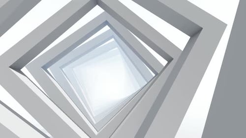 Corporate Background, A Futuristic Empty White Corridor With Bright Light 1