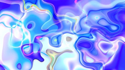 Vibrant Glowing Fluid Abstract Morphing Background