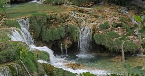 Skradin's Waterfall, Skradinski Buk, Krka Natural Park, Near Sibenik in Damaltia, Croatia