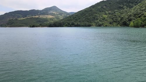 aerial lake close up