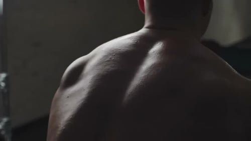 Muscular Back and Shoulders after Exercise