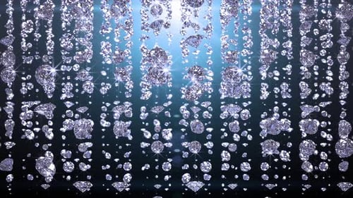 Falling Diamonds Sparkling Luxury Celebration Background Loop