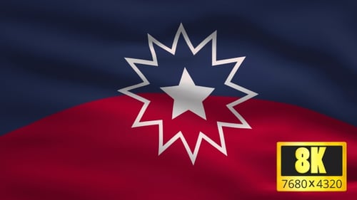 8K Juneteenth Windy Flag Background
