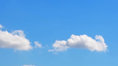The white cloud changes its shape
