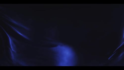 Waving Blue Satin Abstract Animation