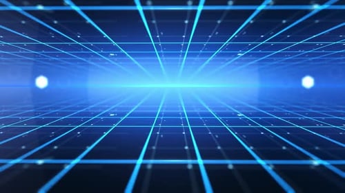 Digital Technology Lines Background