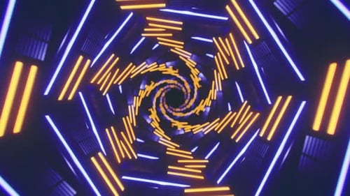 Neontunnelschleife 4K