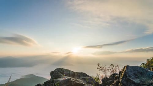 Sunrise Over Mountain