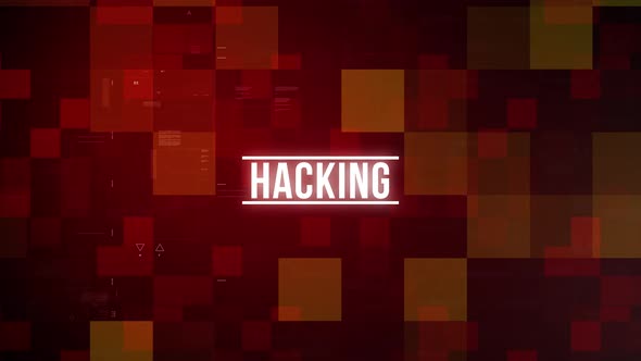 Hacking Digital Title Reveal with Futuristic Grid Background ...