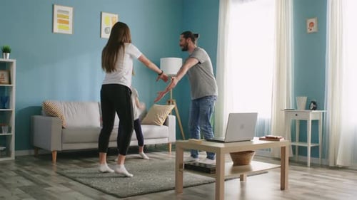 Young Family Makes Circle Dancing
