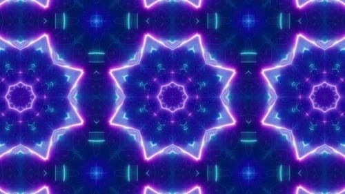 Neon Light Vj Background Loop 4K 08