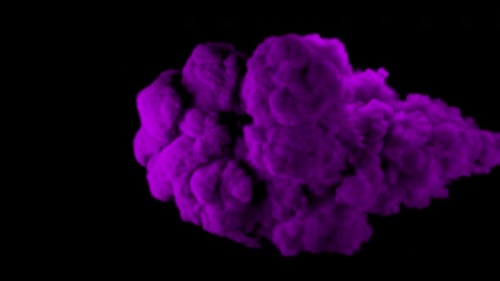Fluid Purple Smoke Cloud Expanding Transition