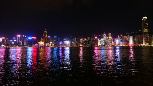 Beautiful building and architecture around Hong kong city skyline