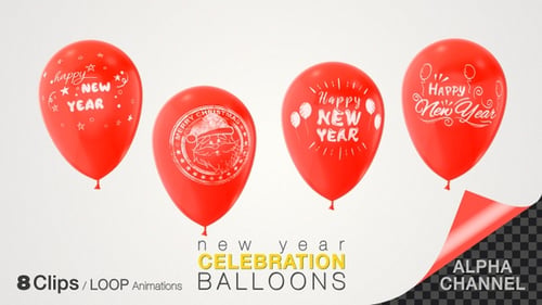 Neujahrsfeier Luftballons