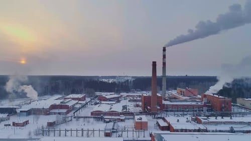 Industrial Area Top View