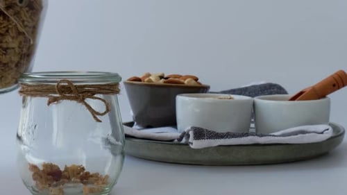 Slow Motion Healthy Breakfast