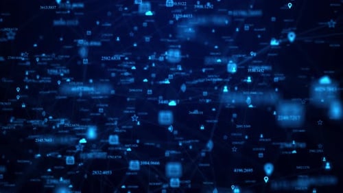 Verbindungen zu sozialen Netzwerken Menschen im Internet verbinden, Knoten transformieren.