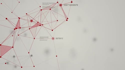 Animated Technology Network with Data Connections Background