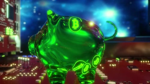 Bitcoin Cryptocurrency Mining Concept