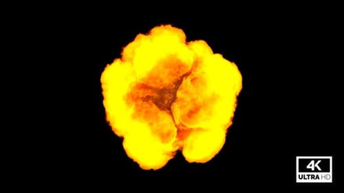 Feuerexplosion, Ansicht von oben