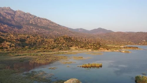Bafa Lake and Mountains