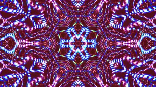Lumière abstraite brillante gouvernant la polychromie, kaléidoscope