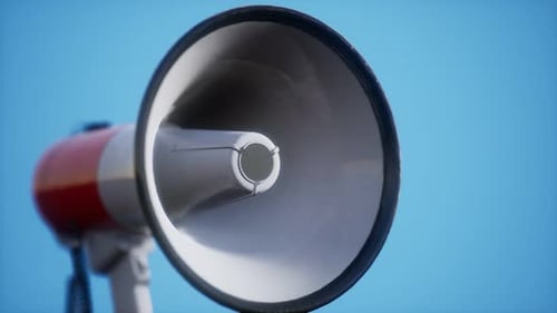 Elektrischer Retro-Lautsprecher Megaphon