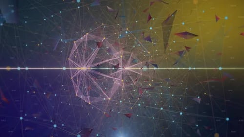 Abstrakte bunte Technologie-Hintergrundschleife